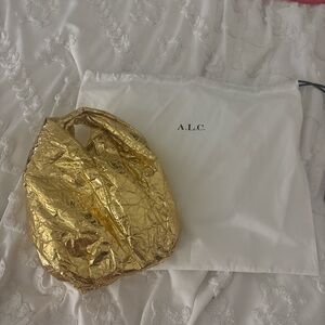 A.L.C. Gold Metallic Shoulder Bag